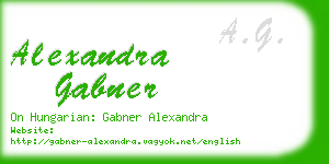 alexandra gabner business card